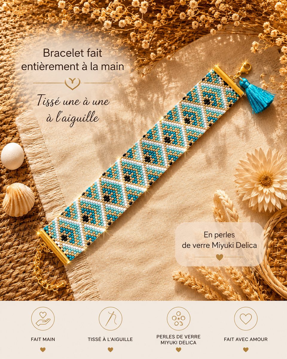 Bracelet « Cuzco turquoise »