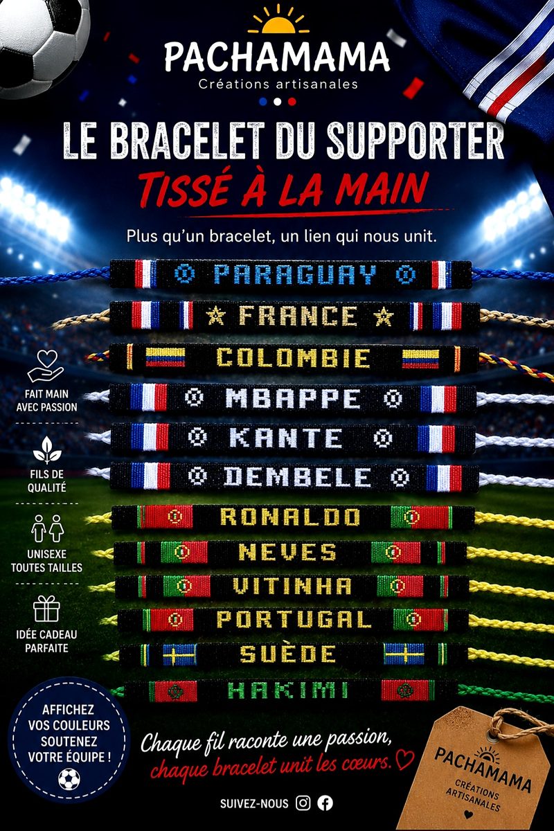 Bracelet brésilien personnalisé (prénom)